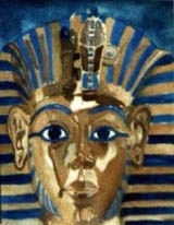 King Tutankhamun watercolorr
