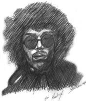 Jimi Hendrix loose sketch