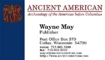 Ancient American Business card