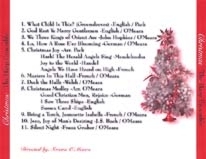 Christmas Harp Ensemble CD cover back