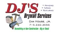 DJ Drywall Services business card