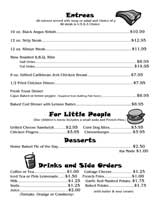 Gilligan's restaurant menu pg 3