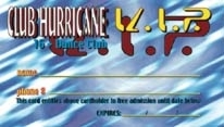 Club Hurricane VIP card back