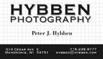 Hybben Photography business card