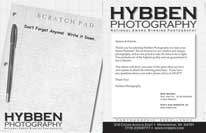 Hybben Photography Senior Portrait Extras Price List front