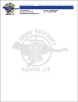 Jaguar Veterinary Supplies logo and letterhead