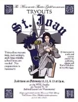 MTG St. Joan Tryout poster