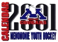Menonomie Youth Hockey calendar cover