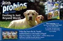 Probios dog treats samples ad 1