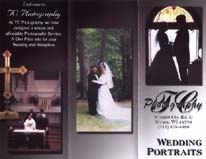 TC Photography Wedding brochure back