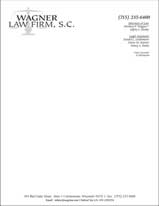 Wagner Law Firm letterhead