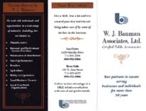 WJB Associates brochure front